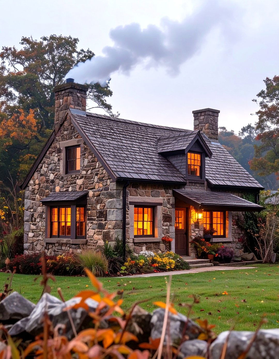 The Rustic Stone Cottage - 30 low cost small house design ideas