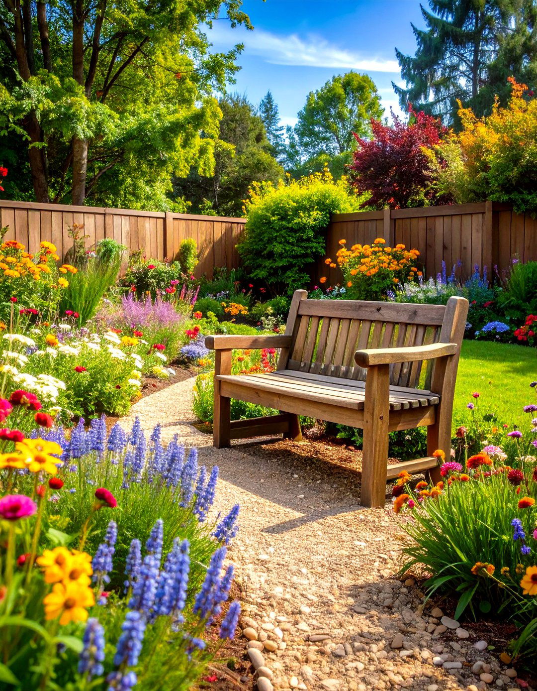 The Rustic Wildflower Meadow - 30 inexpensive landscaping ideas