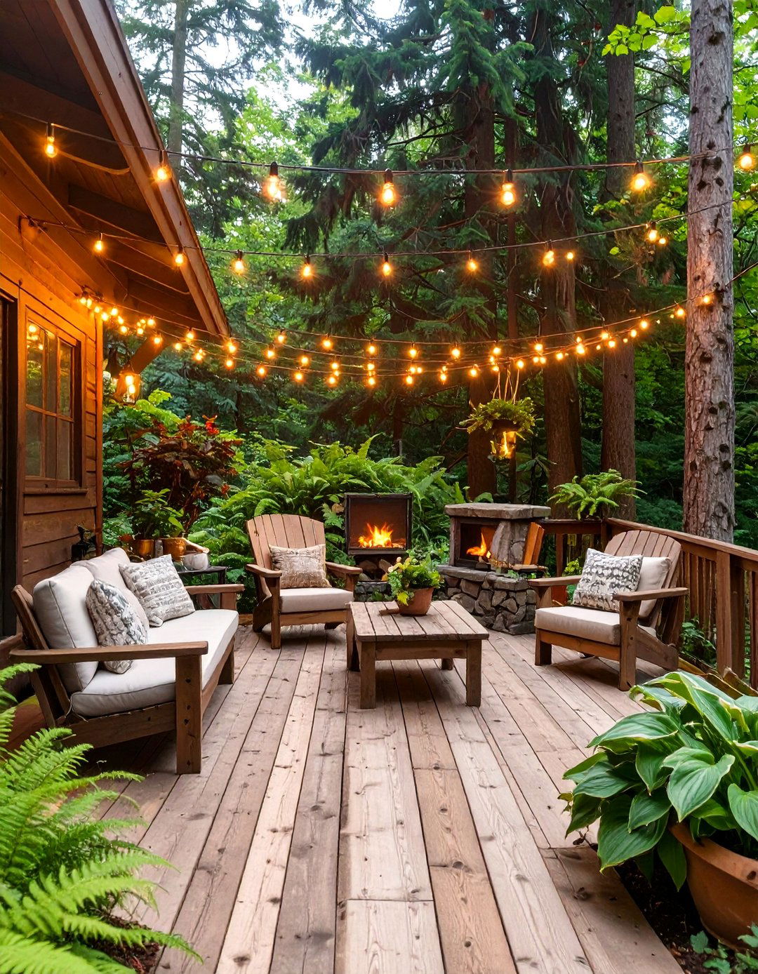 The Rustic Woodland Deck Retreat - 30 deck landscaping ideas