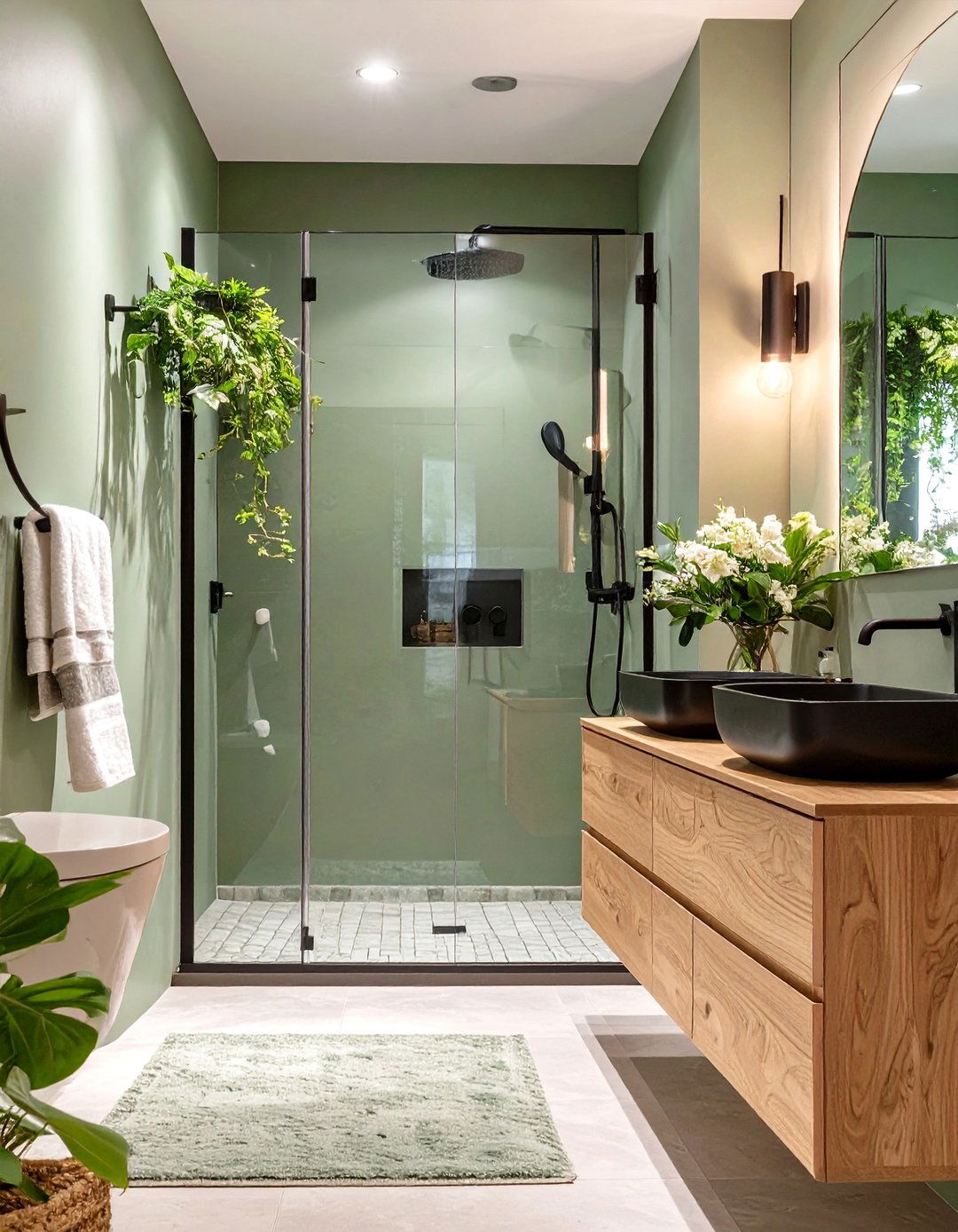 The Sage Green Sanctuary Bathroom - 30 bathroom color ideas 2025