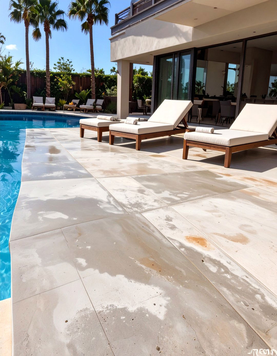 The Salt Finished Concrete Patio for a Subtle Texture - 30 concrete patio extension ideas