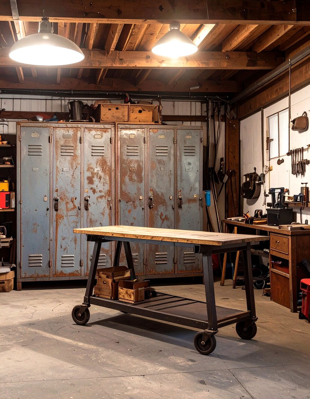 The Salvage Yard Chic Workshop - 30 diy garage workshop ideas