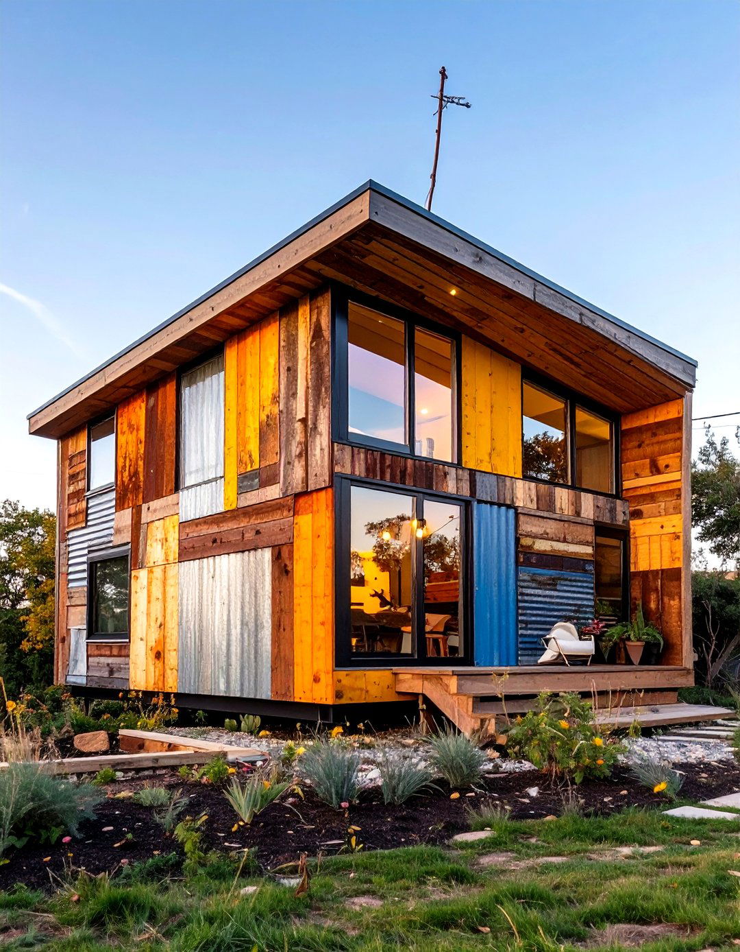 The Salvaged Material Sanctuary - 30 low cost small house design ideas