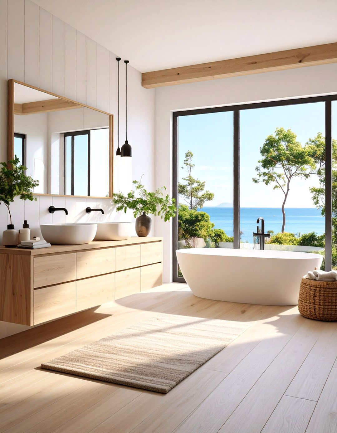 The Scandinavian Coastal Bathroom - 30 ai coastal bathroom ideas