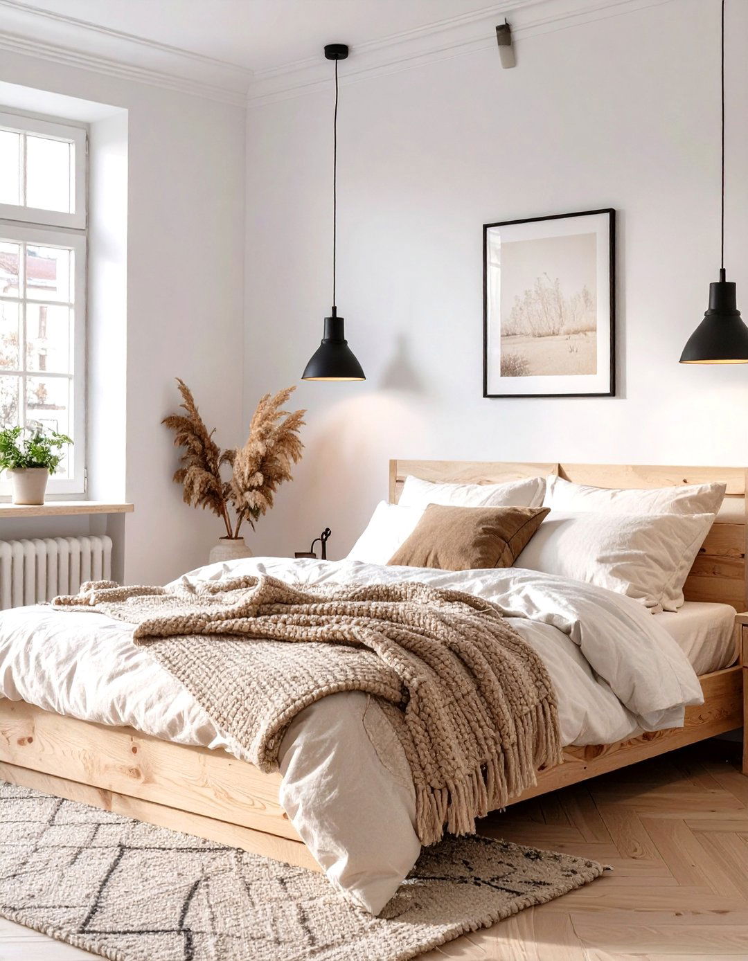 The Scandinavian Cream Bedroom - 30 cream bedroom ideas