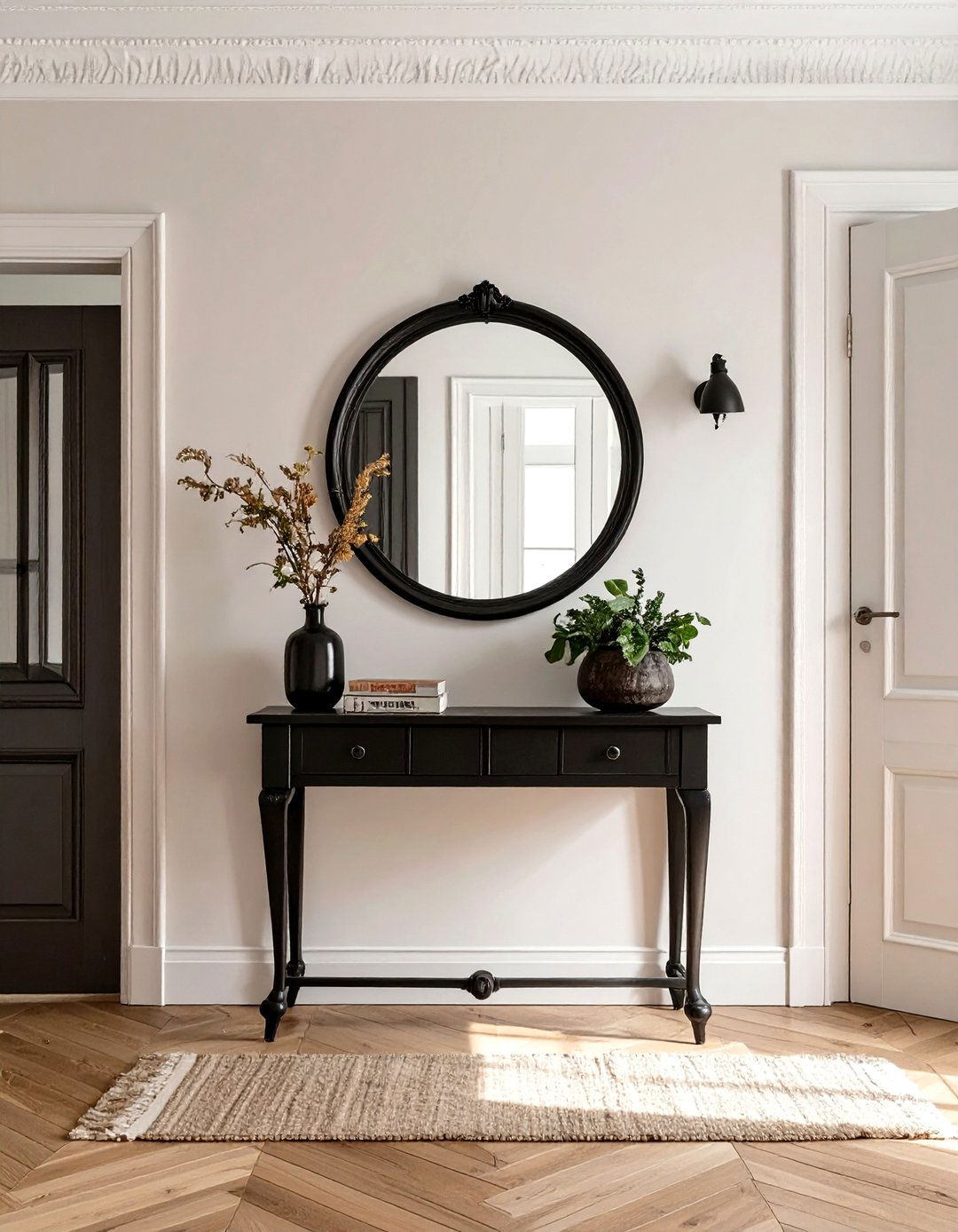 The Scandinavian Gothic Entryway - 30 modern gothic interior design ideas