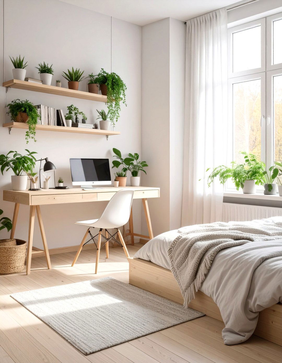 The Scandinavian Guest Bedroom Office - 30 guest bedroom office ideas