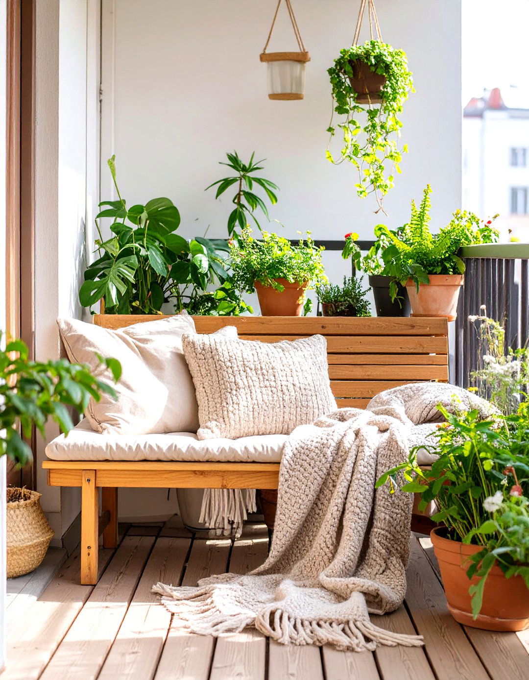 The Scandinavian Hygge Balcony Garden - 30 balcony garden ideas