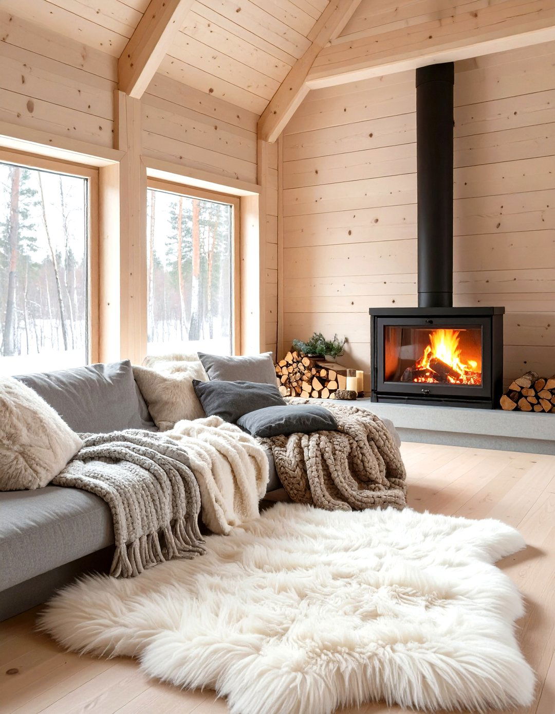 The Scandinavian Hygge Cabin in the Woods - 30 home design game ideas