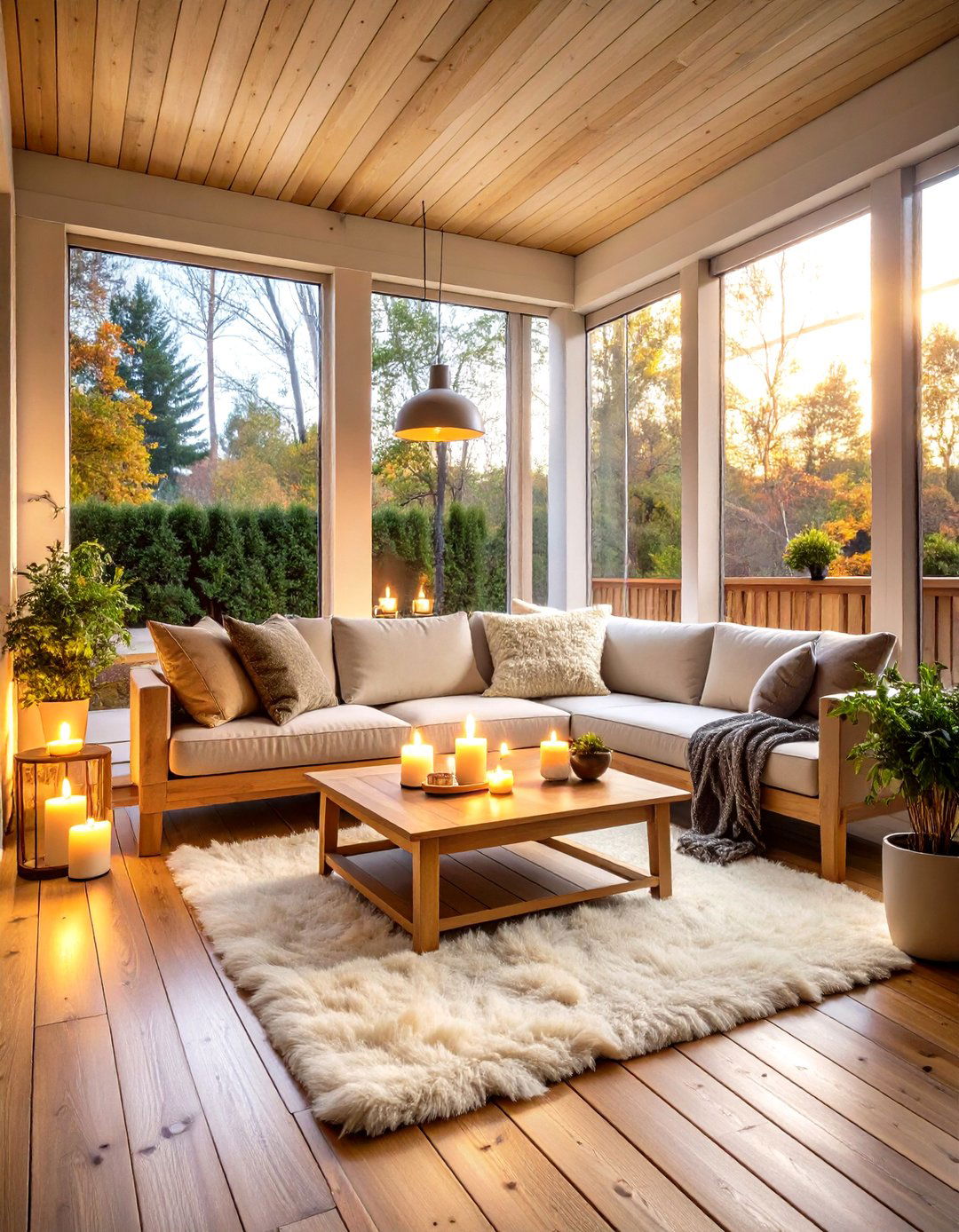 The Scandinavian Hygge Haven - 30 enclosed patio ideas