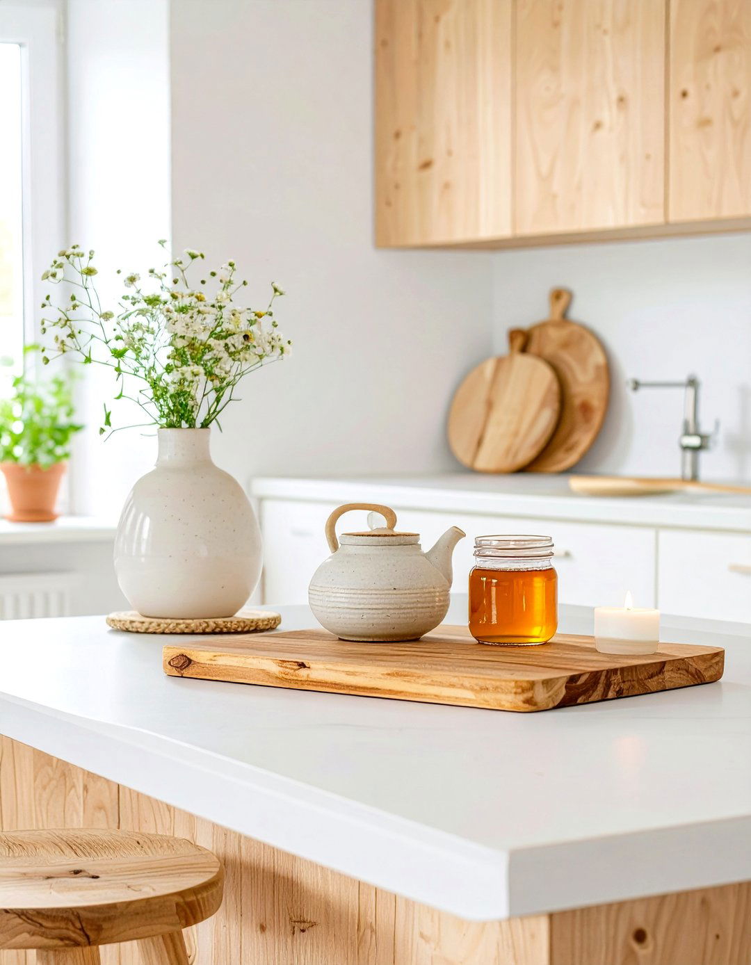 The Scandinavian Hygge Kitchen Island - 30 centerpiece kitchen island decor ideas