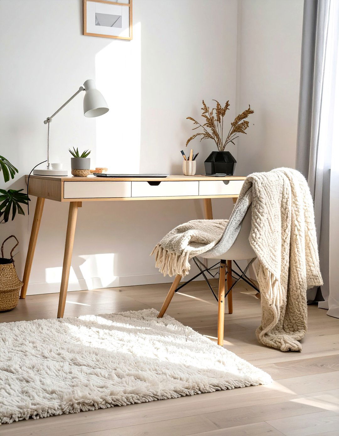 The Scandinavian Hygge Office - 30 office  decorating ideas