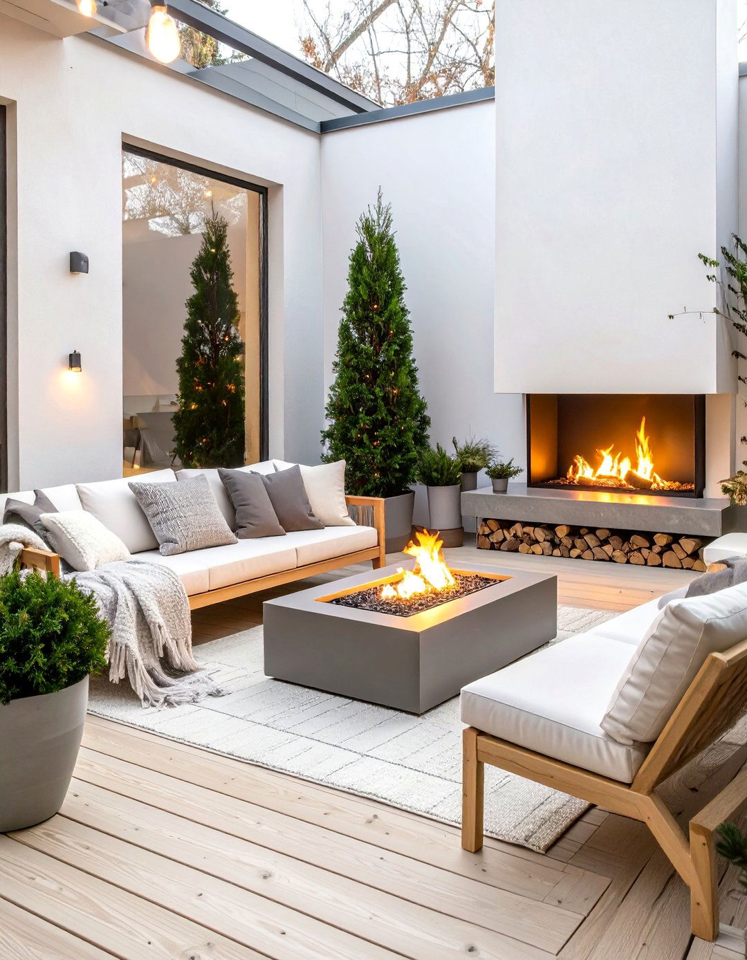 The Scandinavian Hygge Patio - 30 backyard patio landscaping ideas