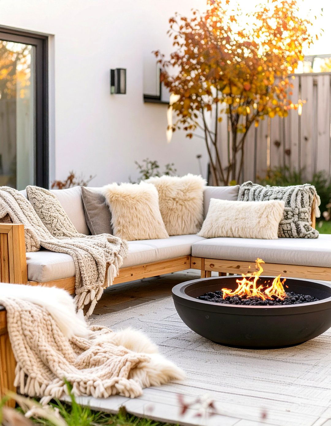 The Scandinavian Hygge Patio - 30 outdoor  decoration ideas