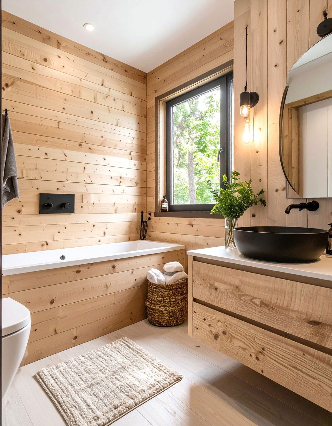 The Scandinavian Inspired Cabin Bathroom - 30 cabin bathroom ideas