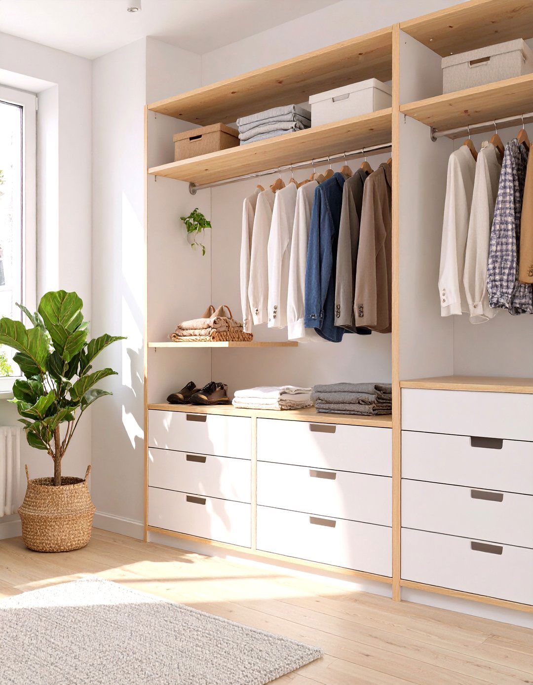 The Scandinavian Inspired Closet - 30 home depot closet design ideas