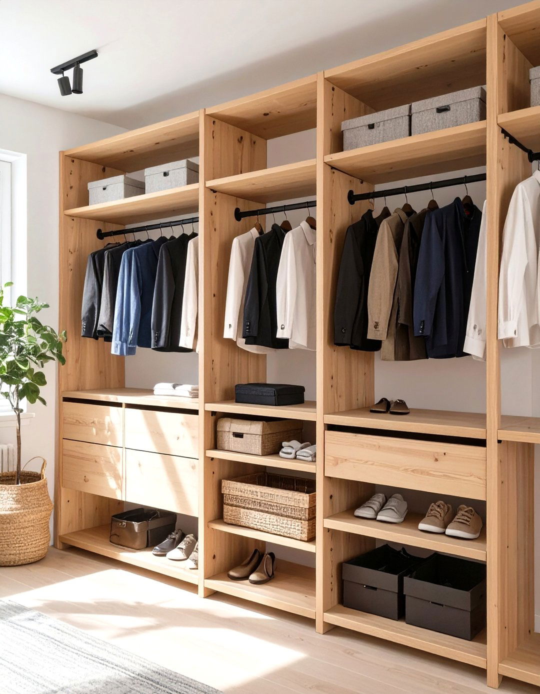 The Scandinavian Inspired Closet - 30 organize closet ideas