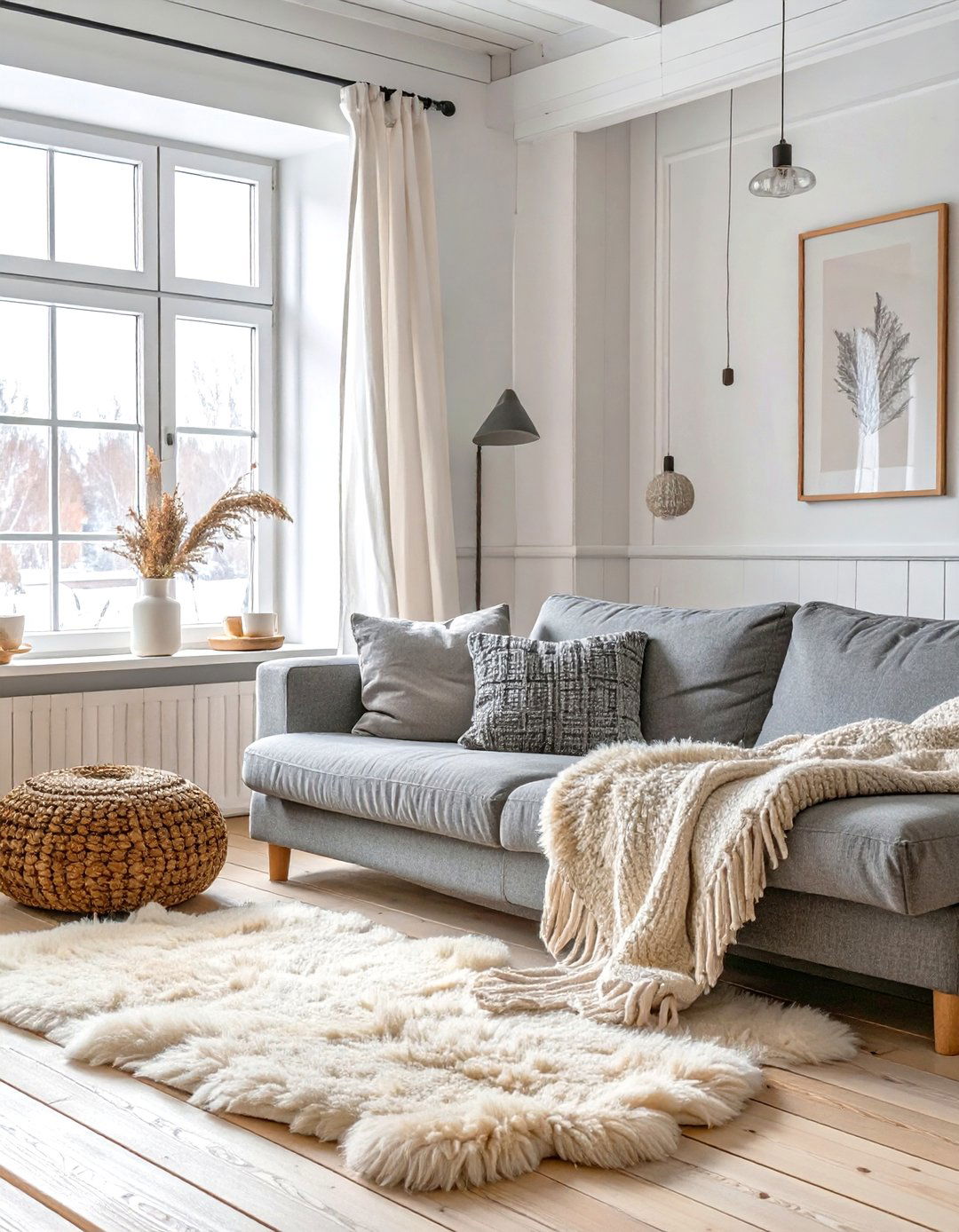 The Scandinavian Inspired Farmhouse Living Room - 30 modern farmhouse living room ideas