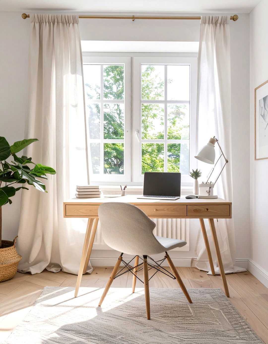 The Scandinavian Inspired Home Office - 30 luxury modern home office ideas