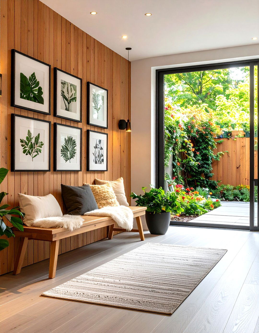 The Scandinavian Inspired Light Wood Entryway - 30 entryway wall decor ideas