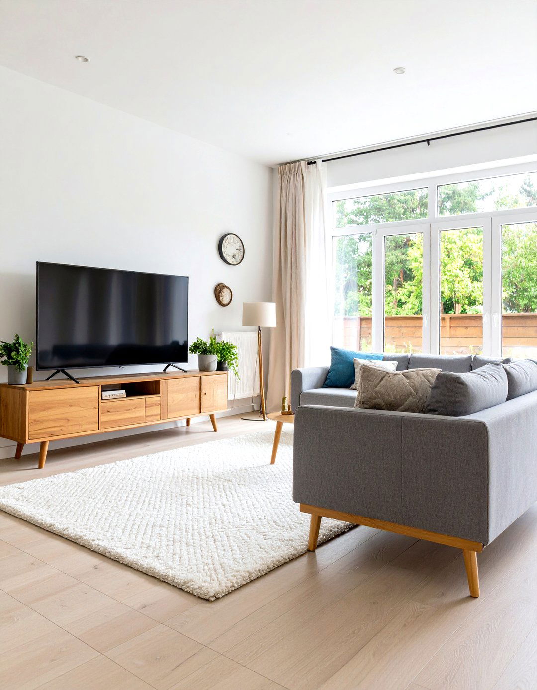 The Scandinavian Inspired Living Room TV Setup - 30 living room ideas with tv