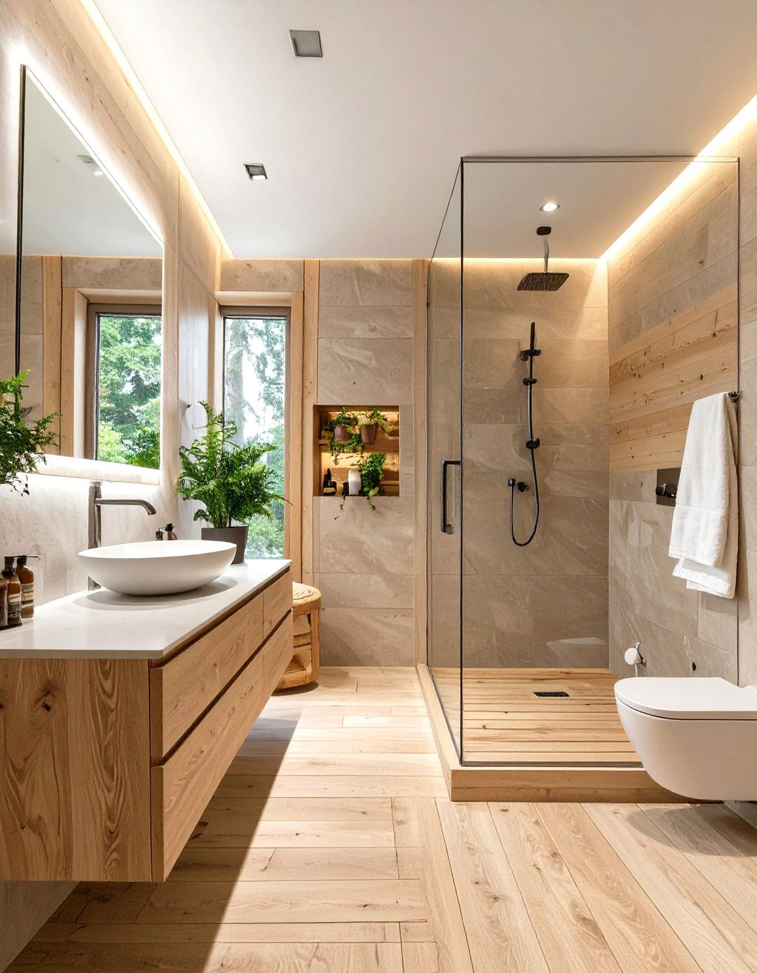 The Scandinavian Inspired Spa Bathroom - 30 garage extension ideas