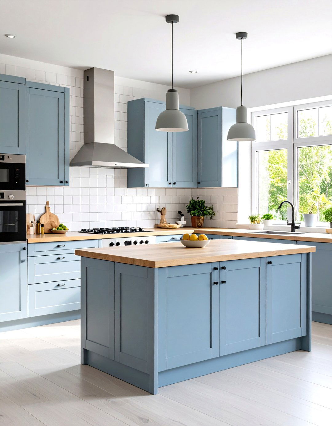 The Scandinavian Kitchen with White Ceramic Tiles - 30 kitchen tile ideas