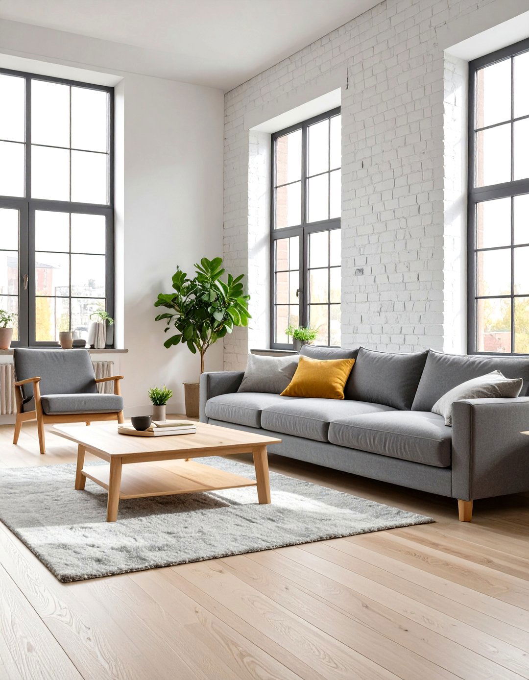 The Scandinavian Loft Living Room - 30 interior design rendering software ideas