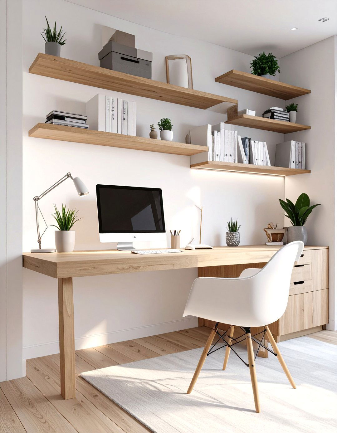 The Scandinavian Minimalist Home Office - 30 at home office ideas