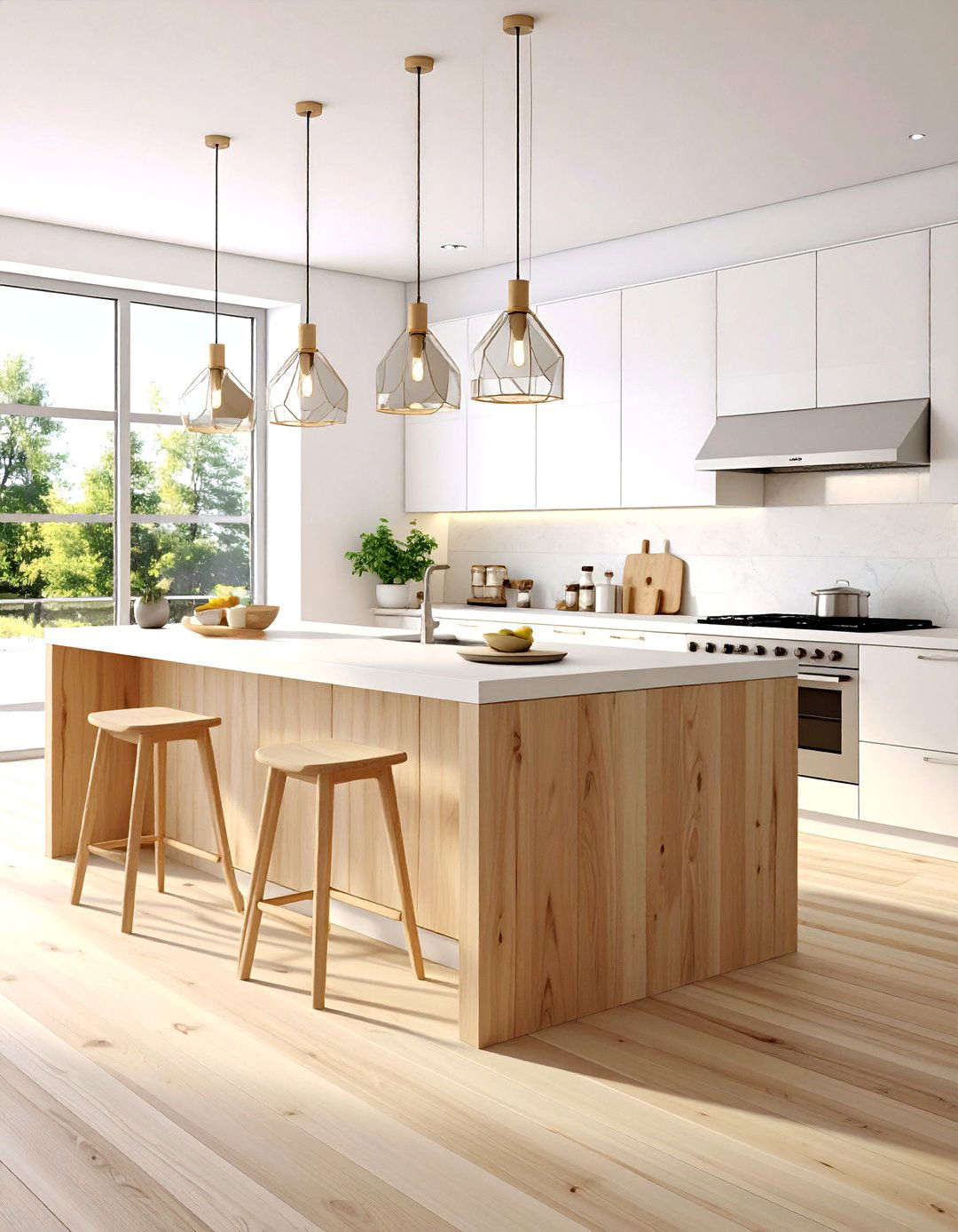 The Scandinavian Minimalist Kitchen Island - 30 kitchen islands ideas