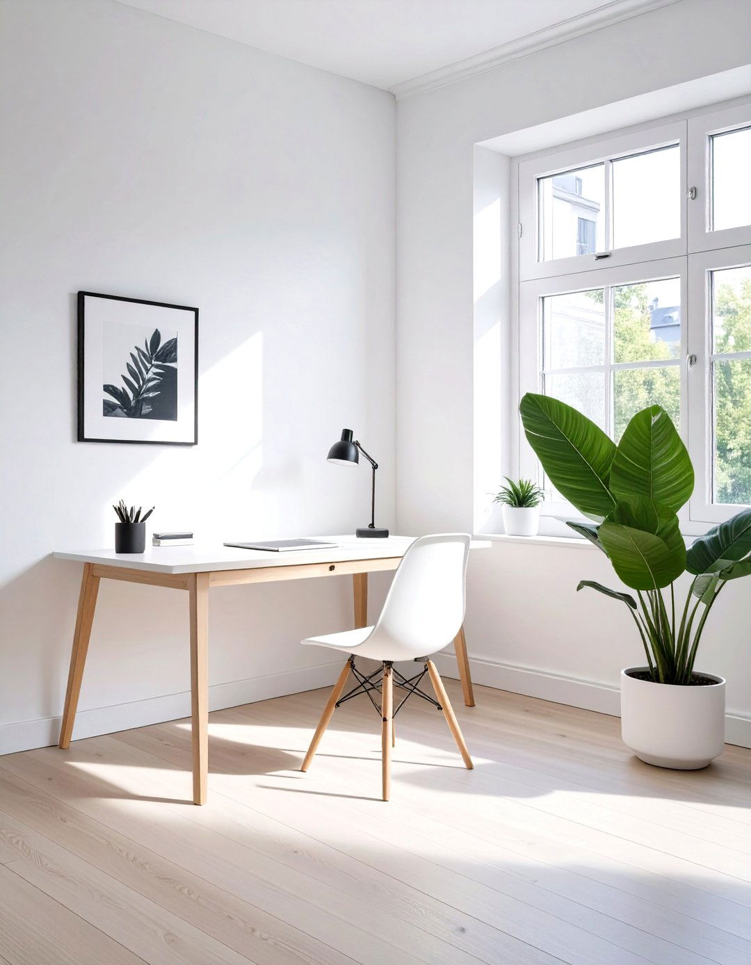 The Scandinavian Minimalist Office - 30 creative small office interior design ideas