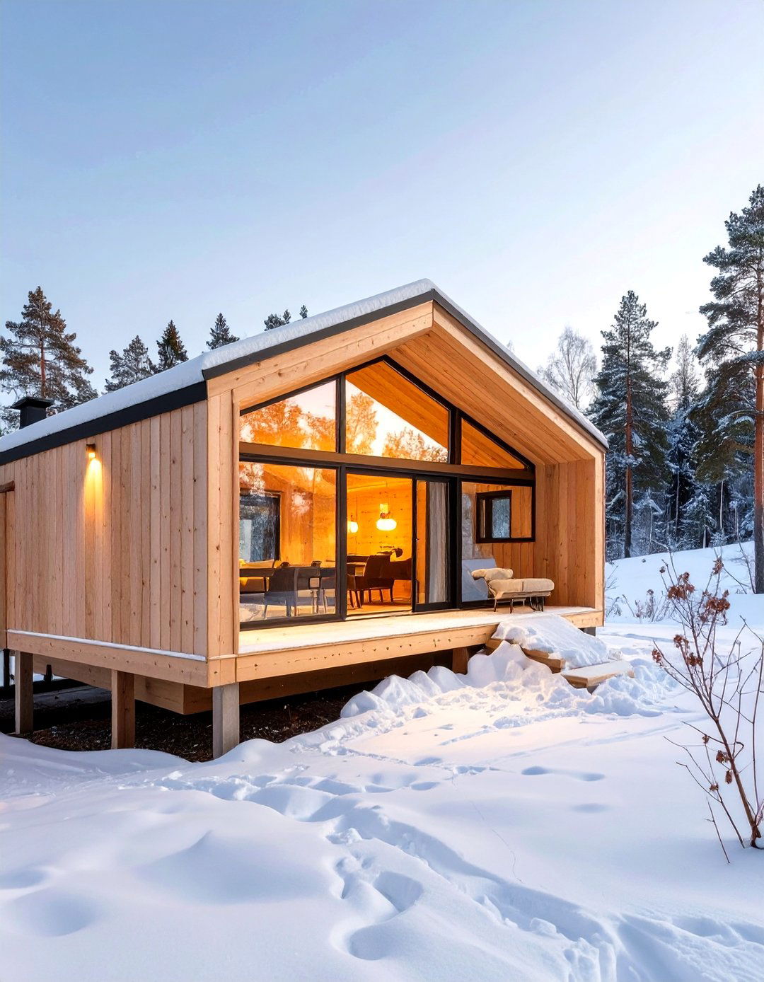 The Scandinavian Minimalist Retreat - 30 low cost small house design ideas