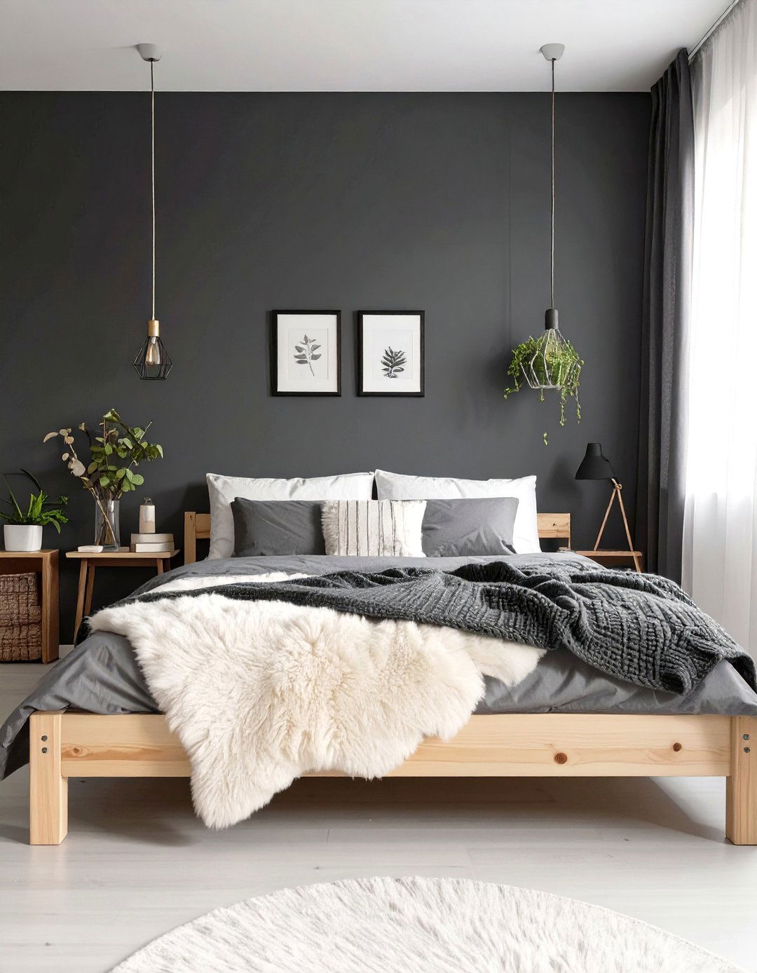 The Scandinavian Noir Bedroom - 30 cozy moody bedroom ideas