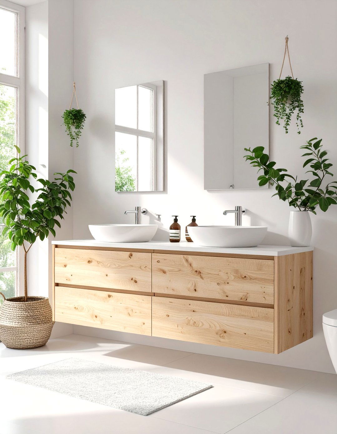 The Scandinavian Simplicity Bathroom - 30 double sink bathroom ideas