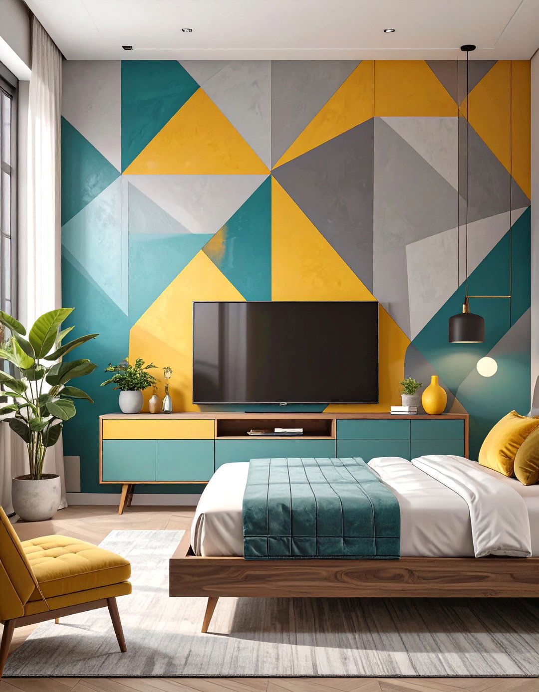 The Scandinavian Simplicity Bedroom Wall - 30 master bedroom tv wall ideas