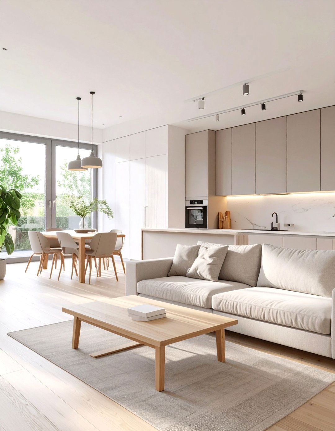 The Scandinavian Simplicity Kitchen and Living Room - 30 kitchen and living room ideas