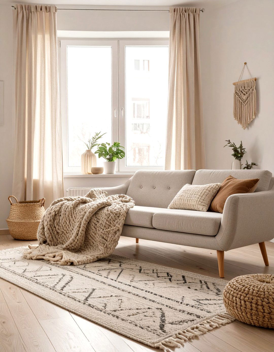 The Scandinavian Simplicity Living Room - 30 cute cozy apartment living room decorating ideas