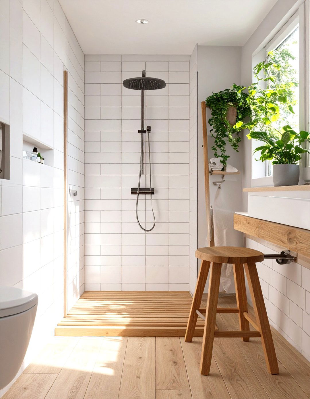 The Scandinavian Spa Shower - 30 master shower ideas