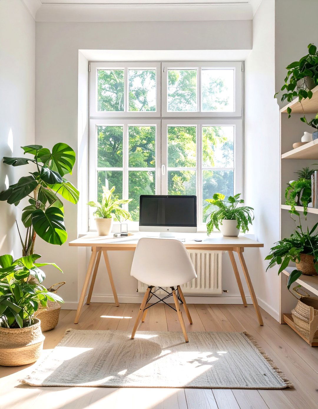 The Scandinavian Zen Home Office - 30 cool home office ideas