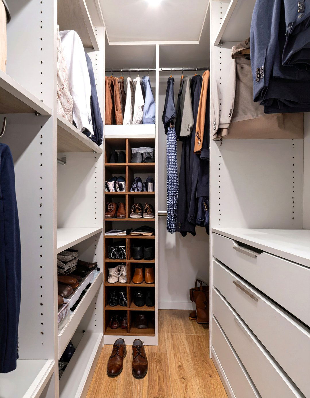 The Scarf and Tie Carousel Closet - 30 narrow closet ideas
