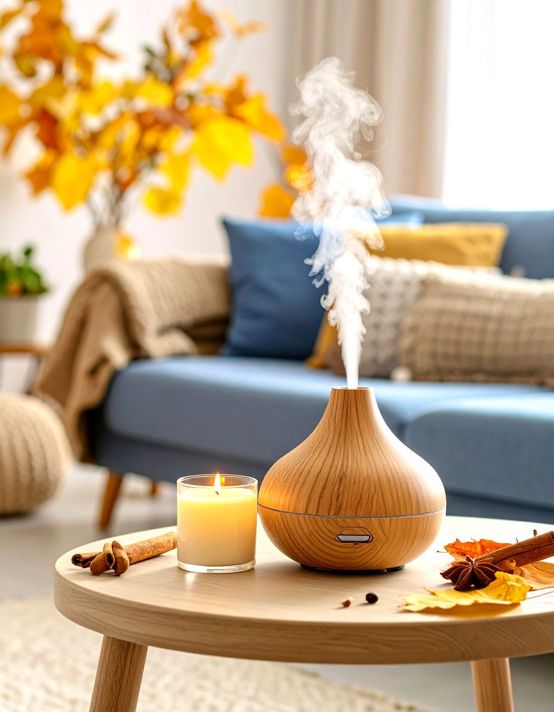 The Scent Focused Autumn Living Room - 30 living room fall decor ideas