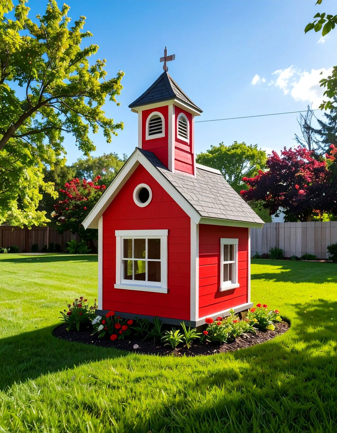 The Schoolhouse Bird House Design - 30 bird house design ideas