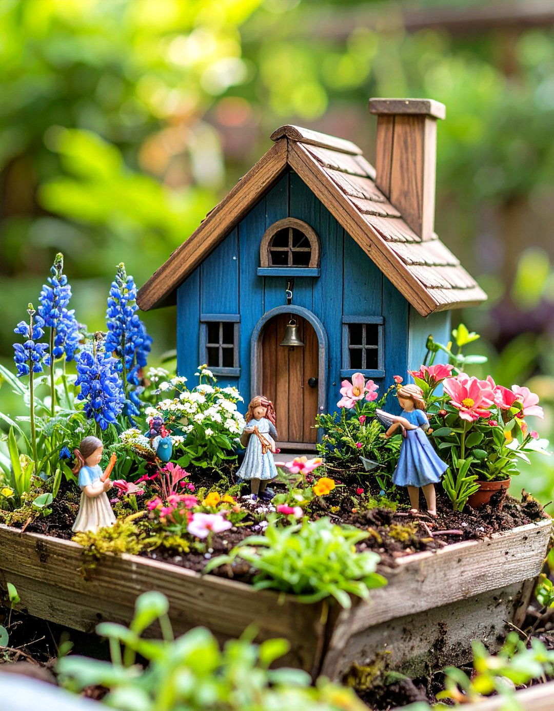 The Schoolhouse Garden - 30 backyard fairy garden ideas