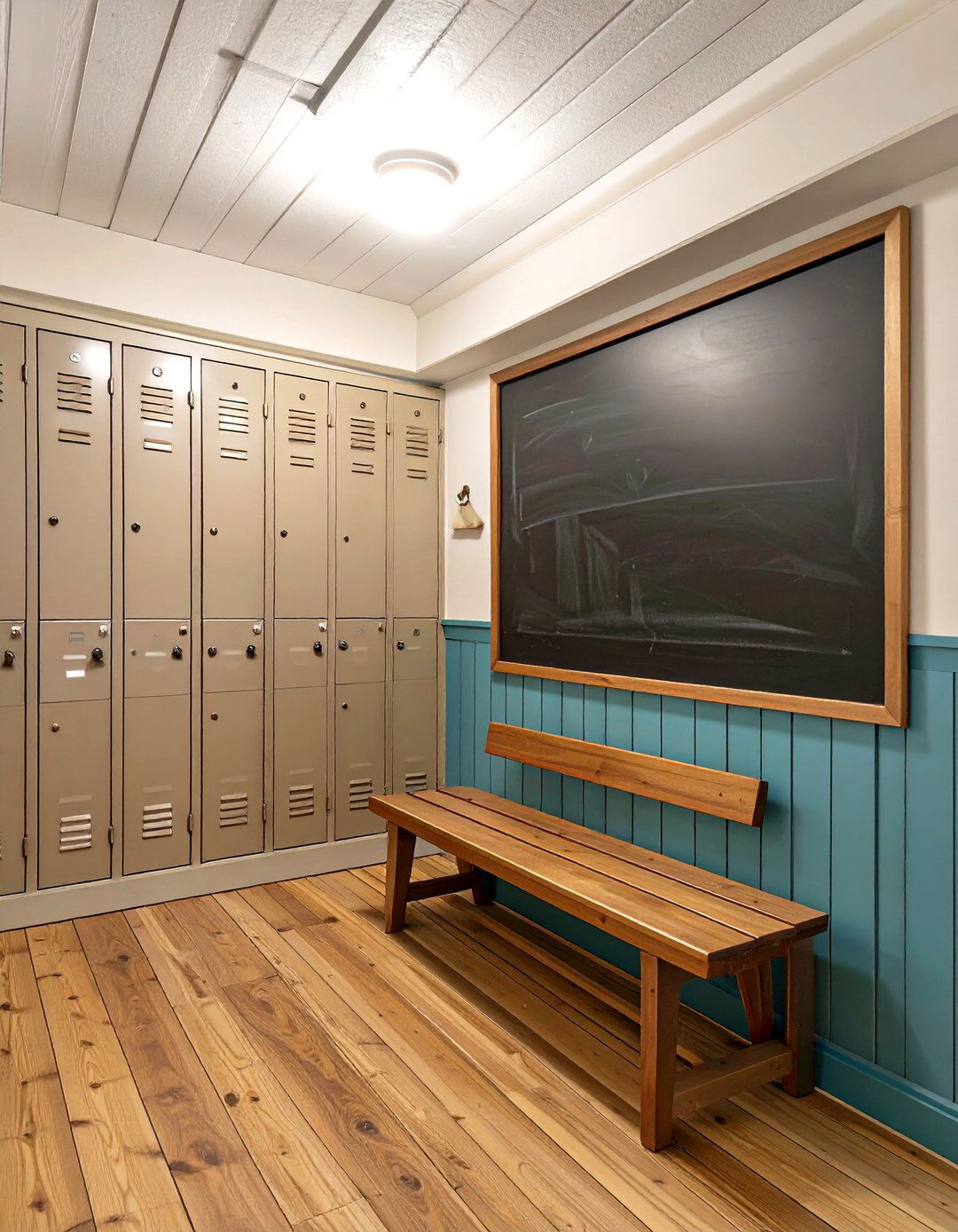 The Schoolhouse Vintage Garage Mudroom - 30 garage mudroom ideas