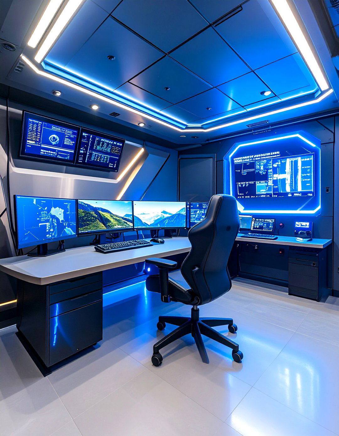 The Sci Fi Command Center - 30 2 car garage man cave ideas