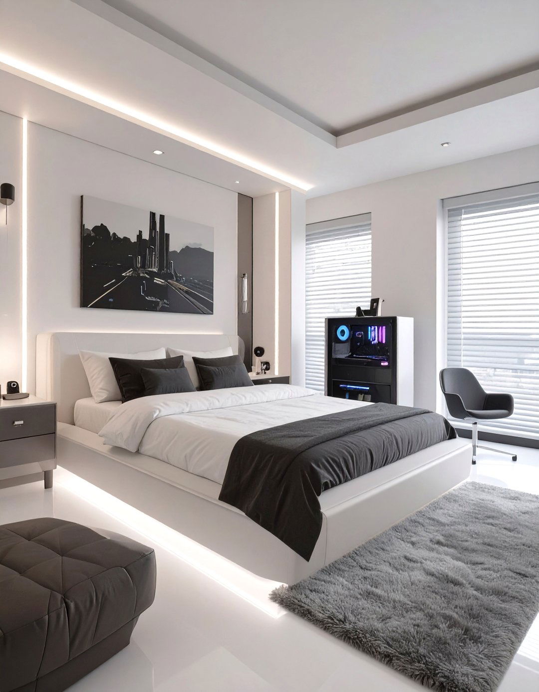 The Sci Fi Noir Bedroom - 30 gaming bedroom ideas