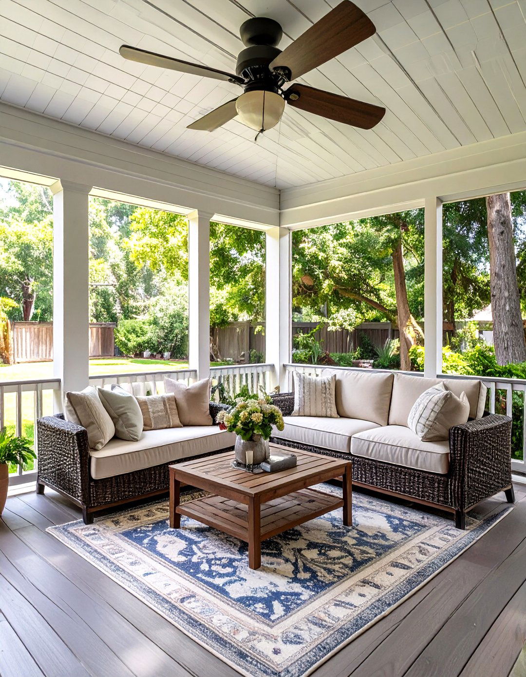 The Screened In Porch Deck - 30 covered deck ideas