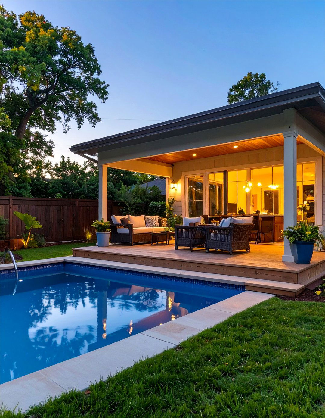 The Screened In Porch Deck - 30 above ground pool deck ideas on a budget