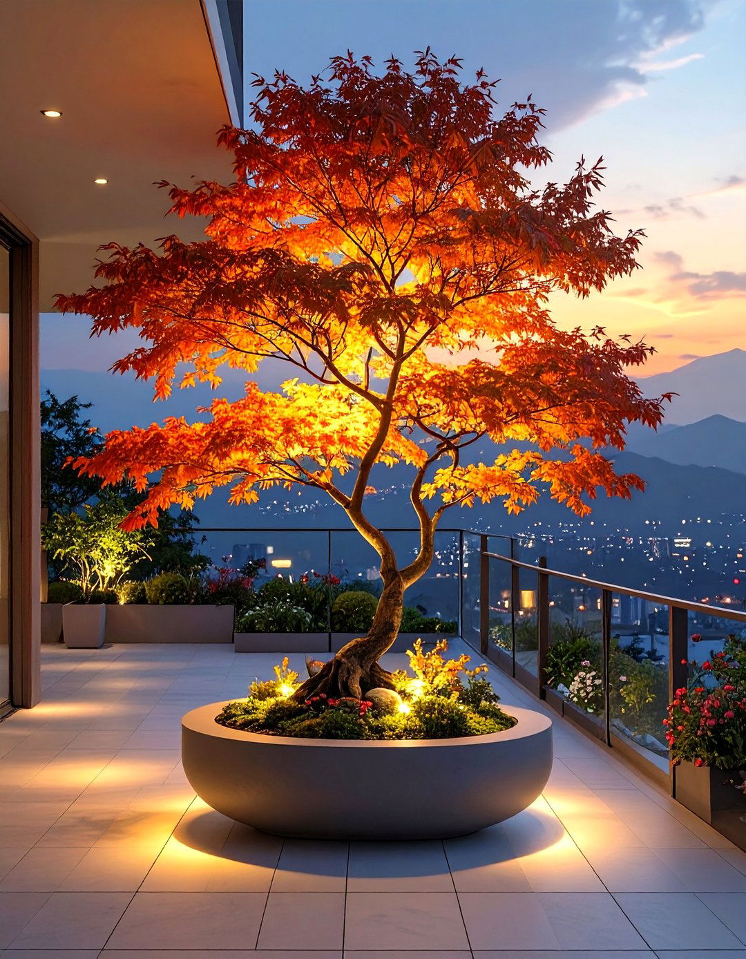 The Sculptural Art Balcony Garden - 30 balcony garden ideas