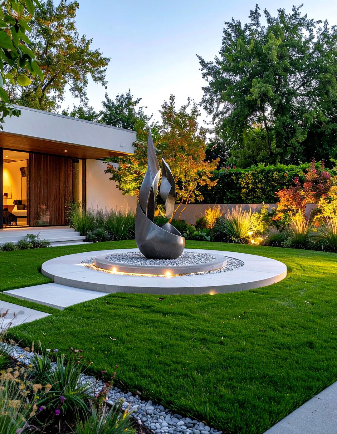 The Sculptural Art Front Yard - 30 front yard ideas